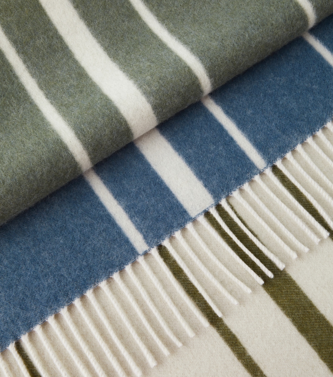 Suitcase striped cashmere blanket | Loro Piana