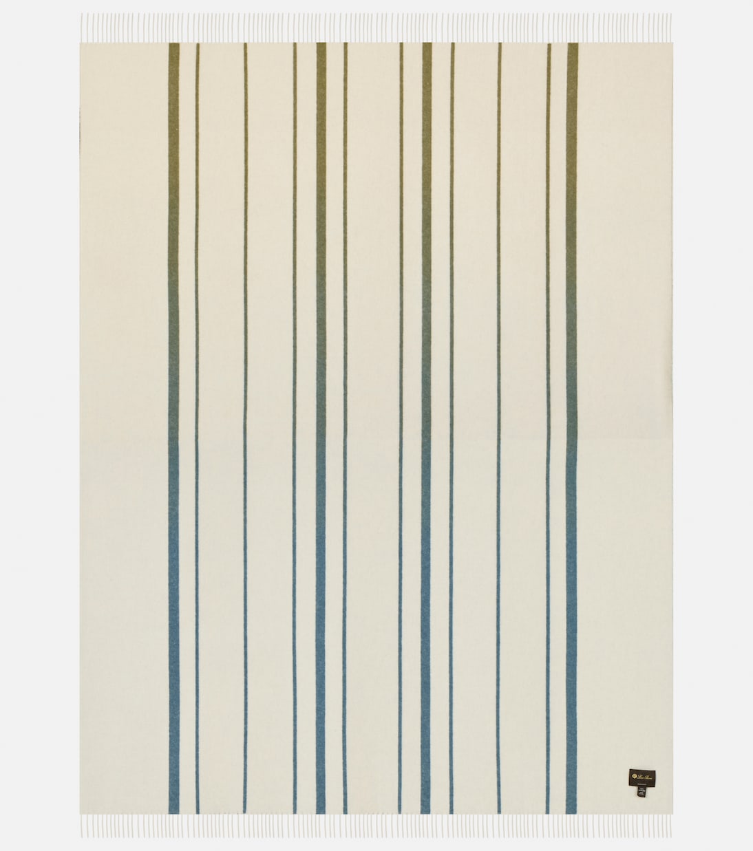 Suitcase striped cashmere blanket | Loro Piana