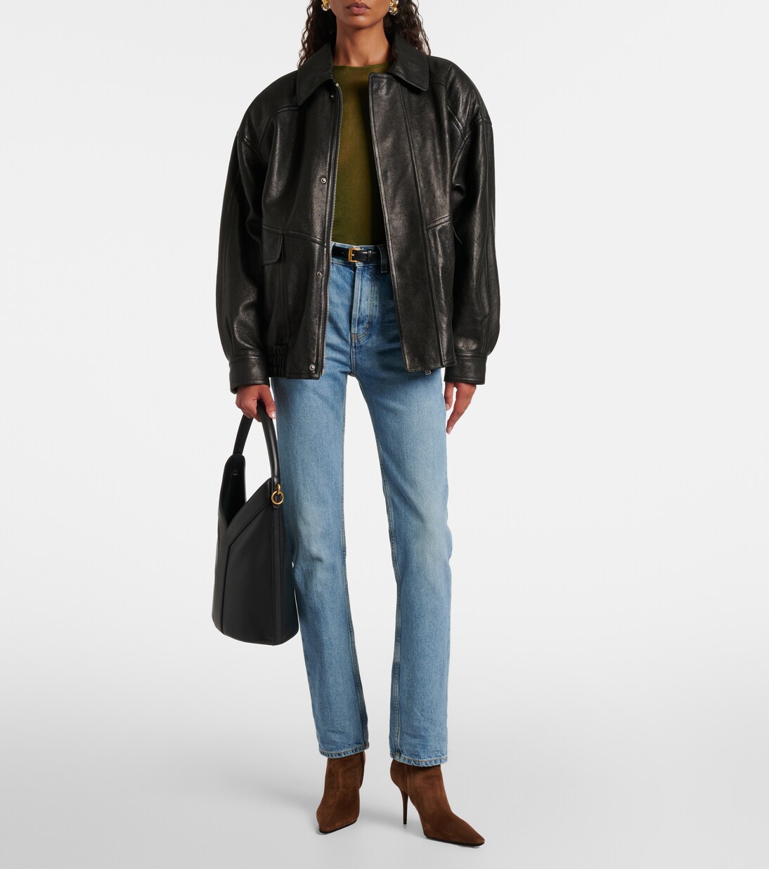 Ashley 90绒面革及踝靴 | Saint Laurent