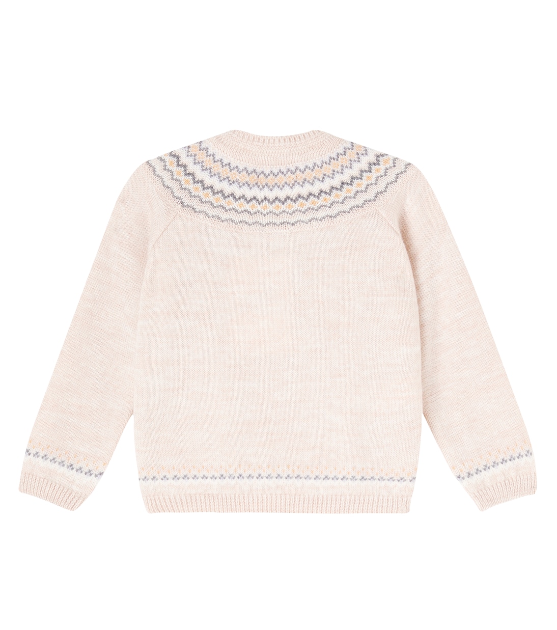 Baby - Cardigan Lucino Fair Isle in lana | La Coqueta