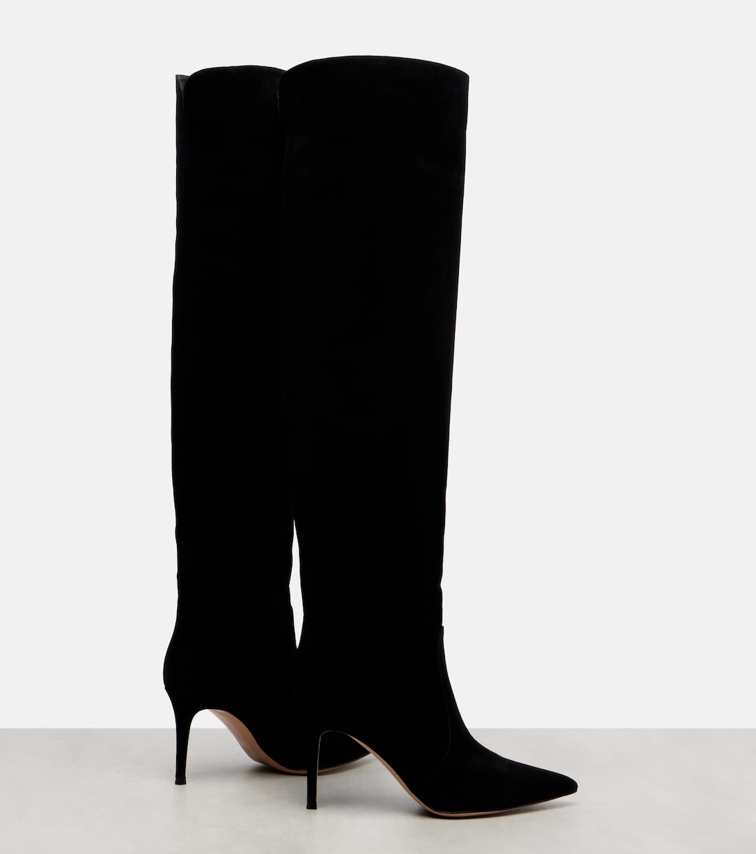 Hansen 85 suede knee-high boots | Gianvito Rossi
