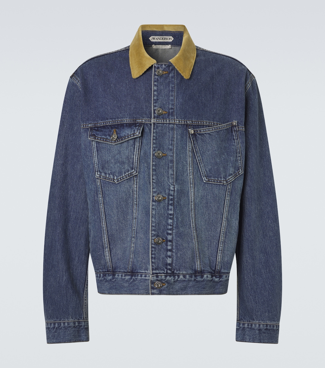 Corduroy-trimmed denim jacket | JW Anderson