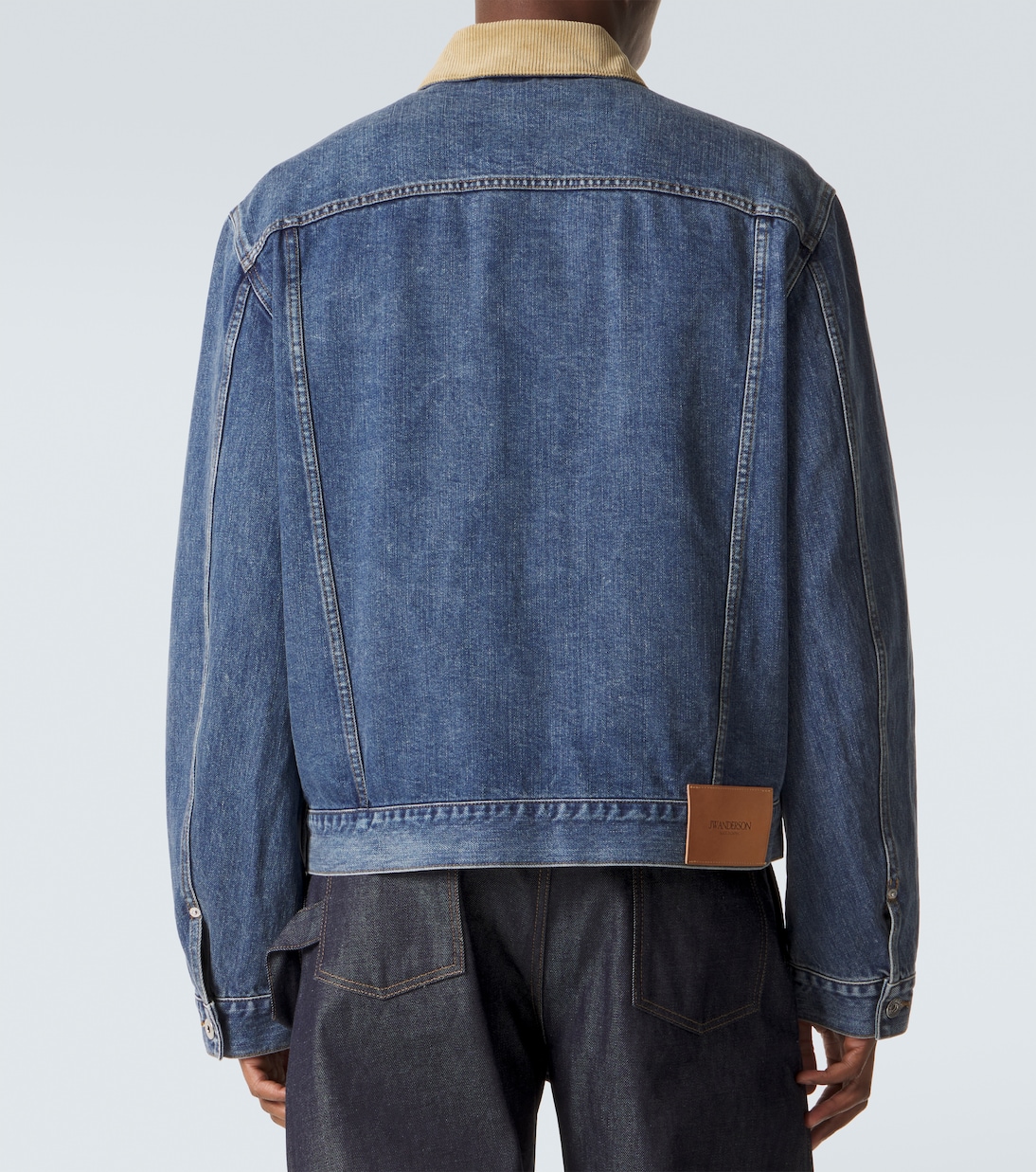 Corduroy-trimmed denim jacket | JW Anderson