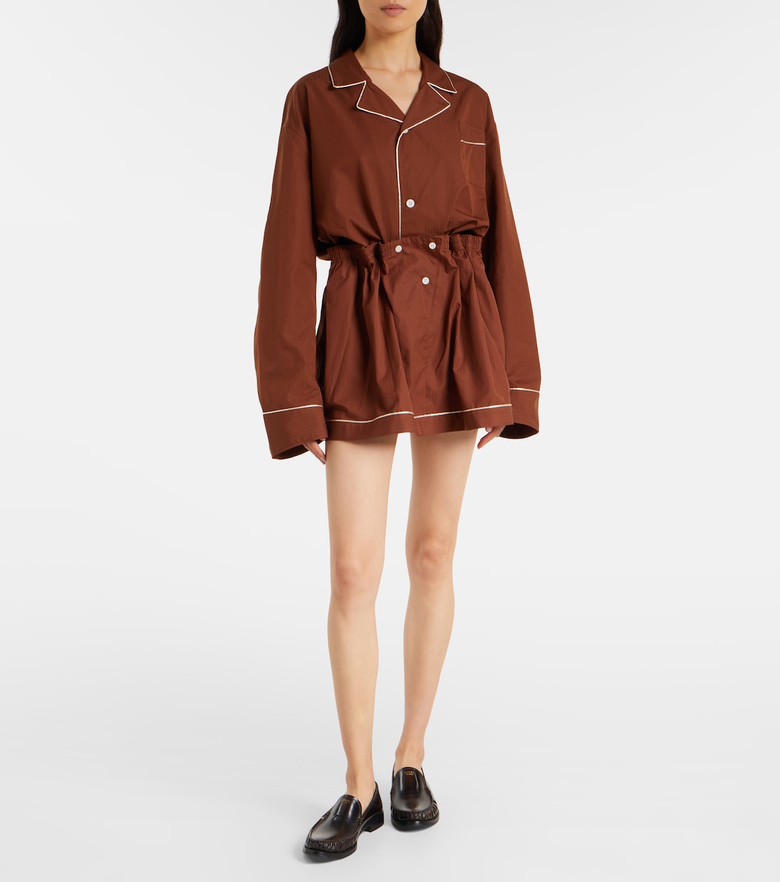Chemise oversize en coton | Prada
