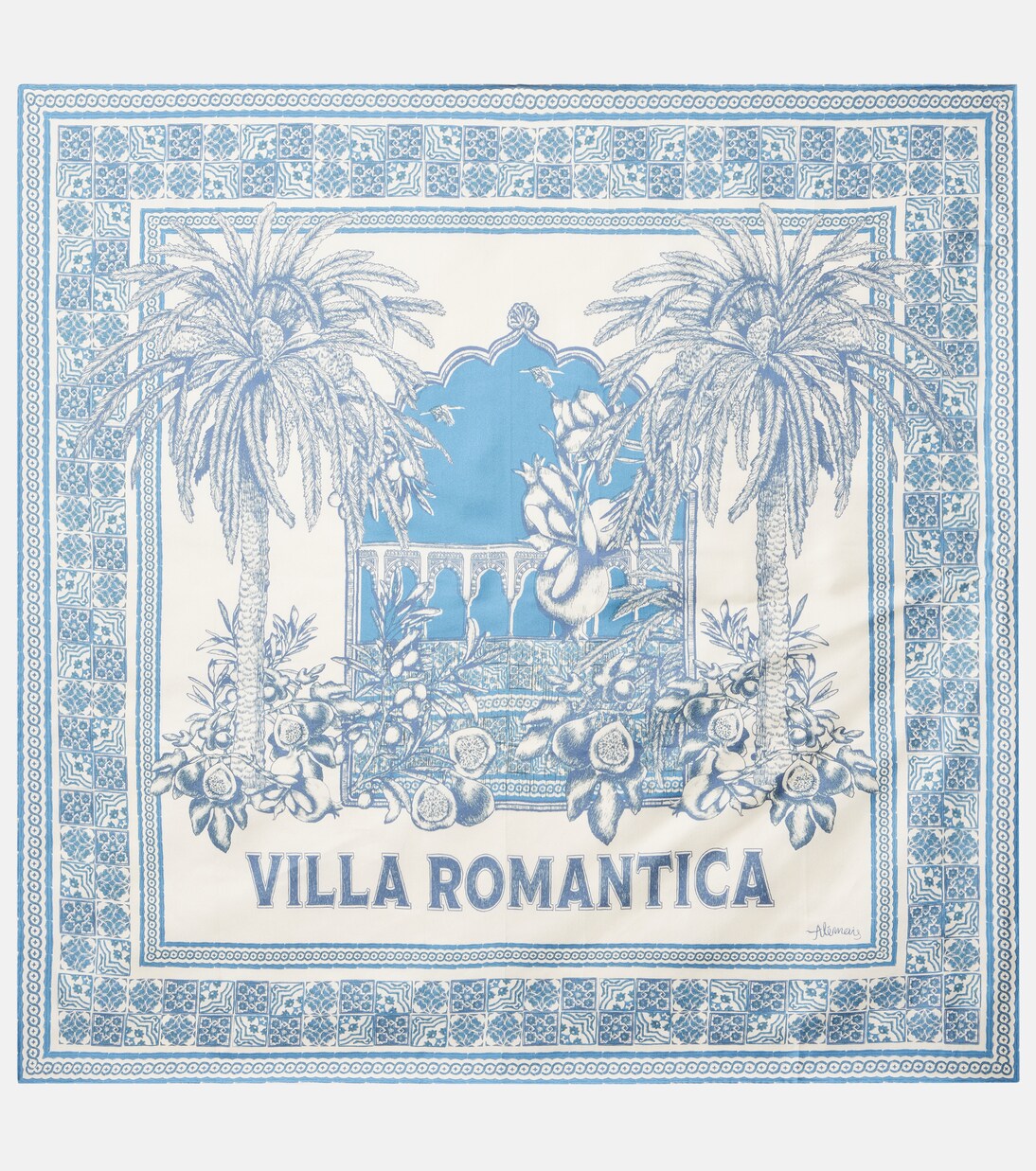 Villa Romantica silk scarf | Alémais