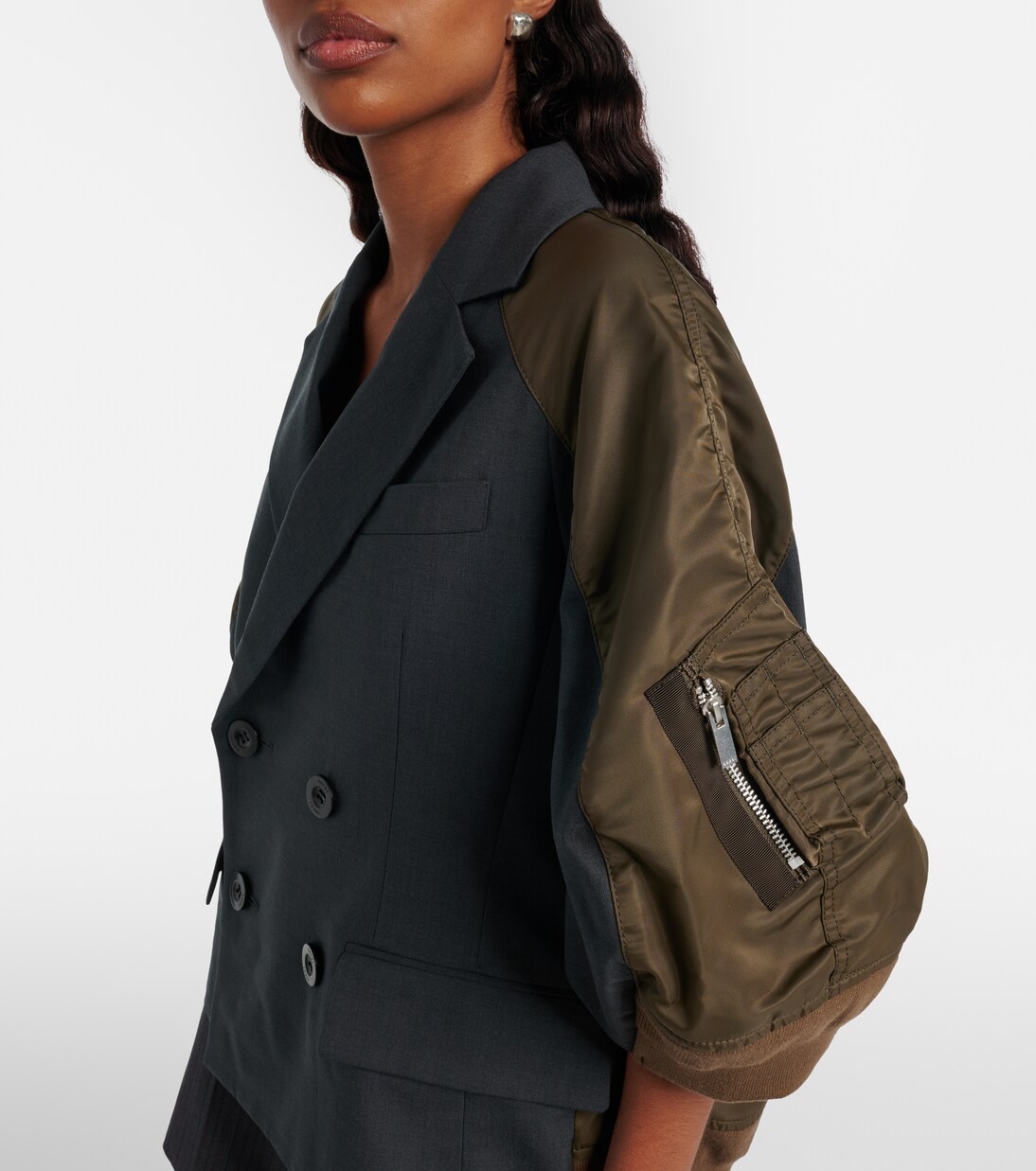 جاكيت مغطاة بأجزاء | Sacai