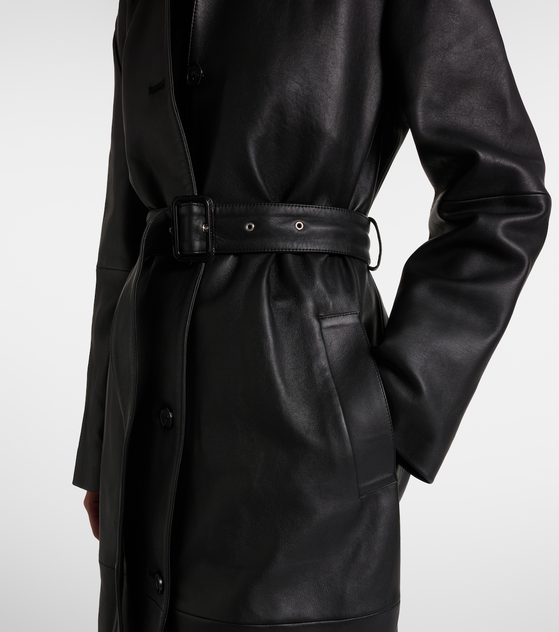 Mantel aus Leder | Toteme