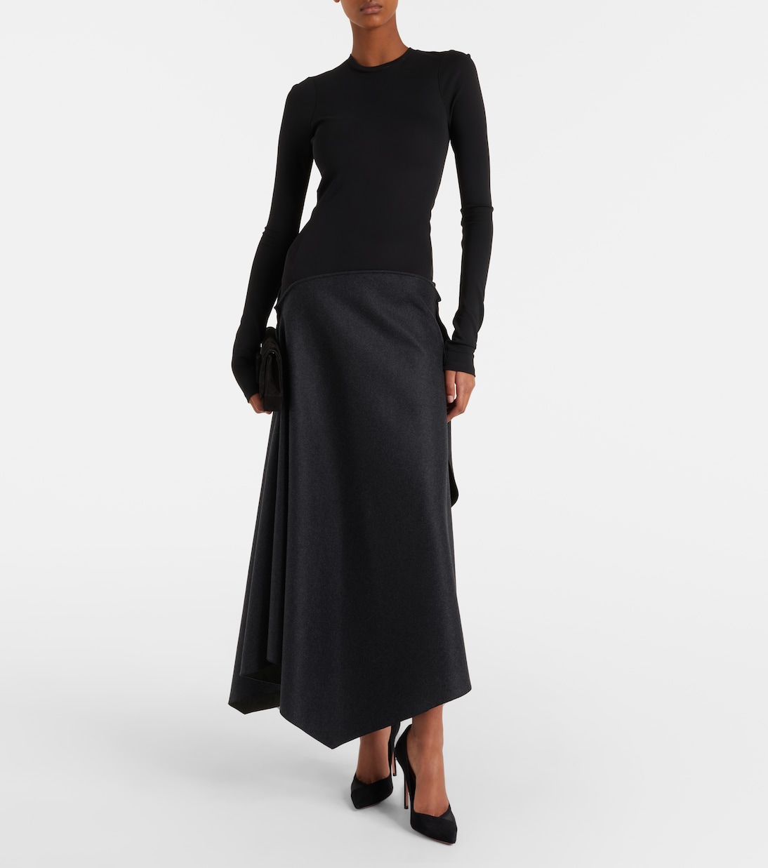 Studio 105 mesh-trimmed suede pumps | Aquazzura