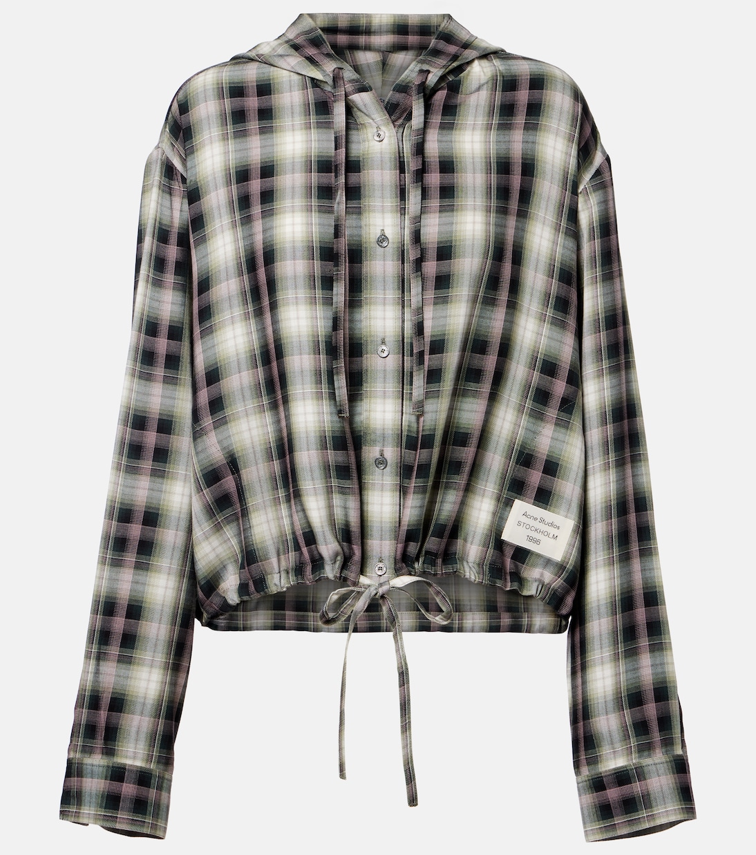 Sip checked cropped overshirt | Acne Studios