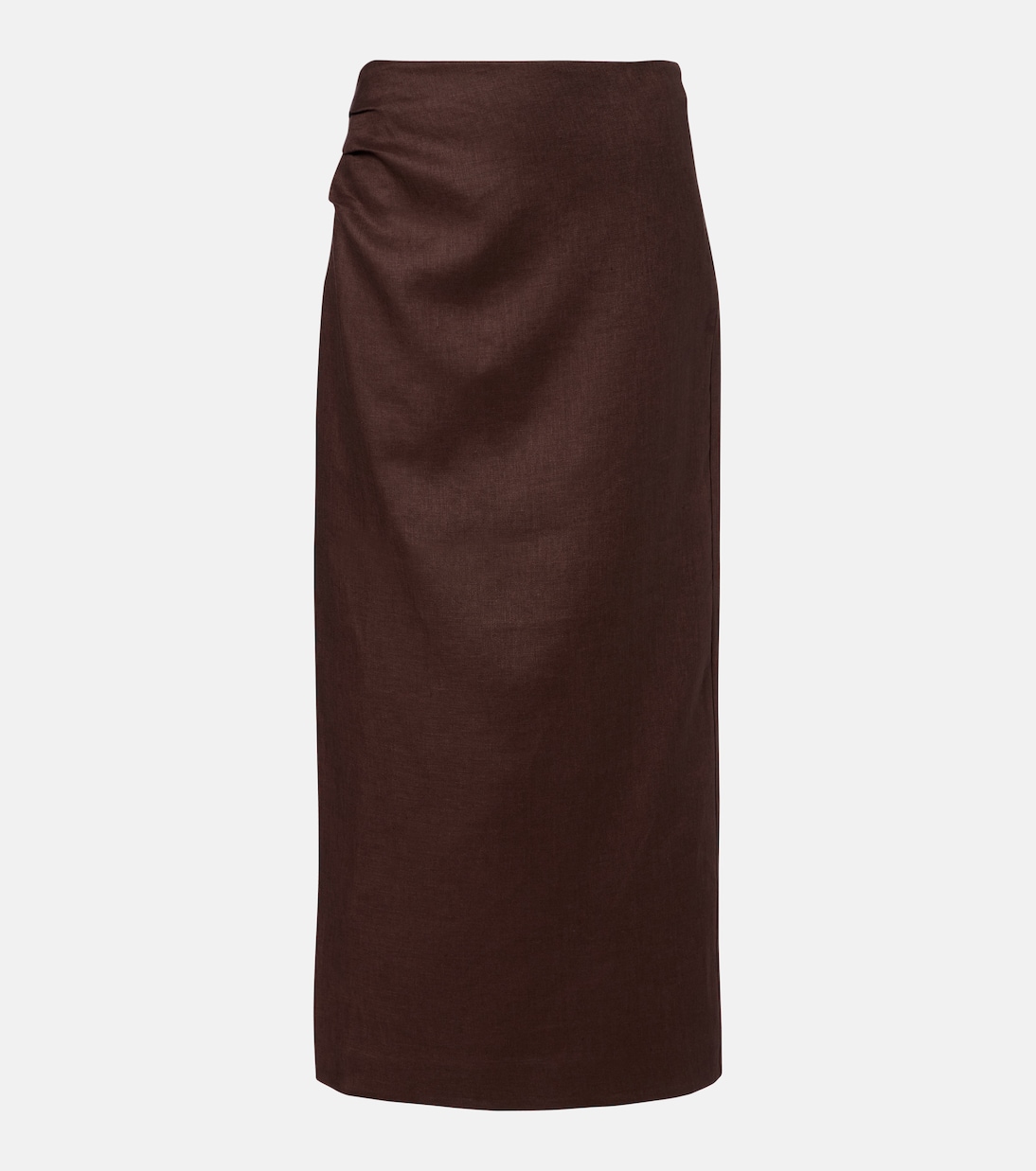 Linen midi skirt | SIR