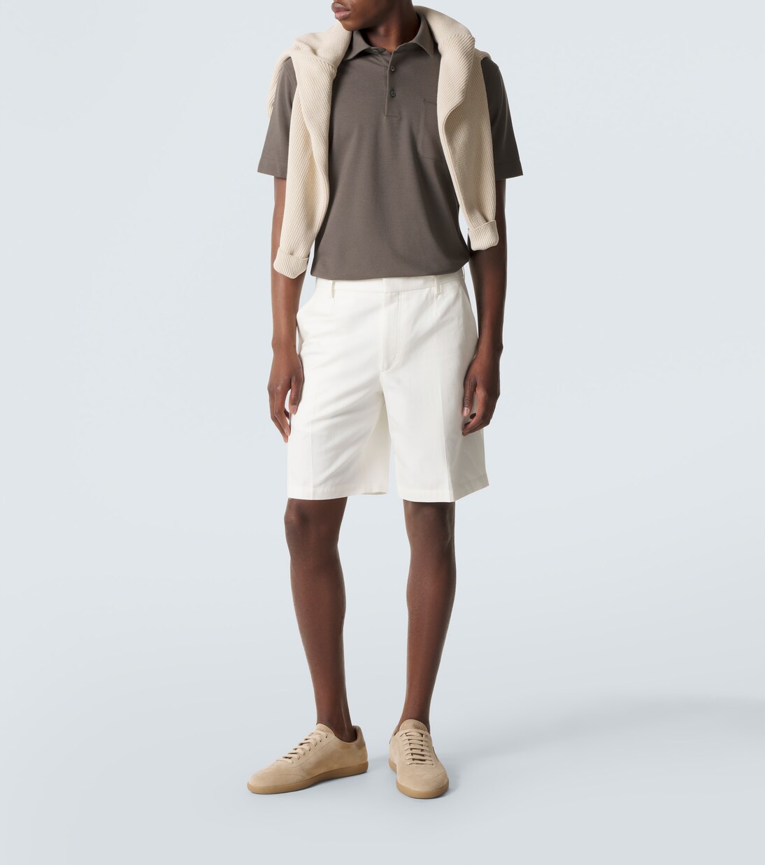Cotton and linen shorts | Zegna