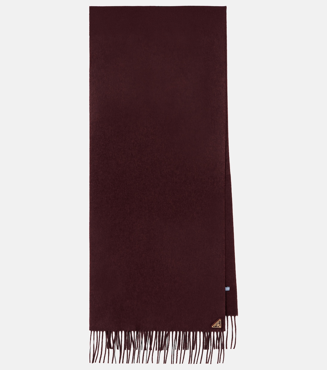 Fringed silk and cashmere scarf | Prada