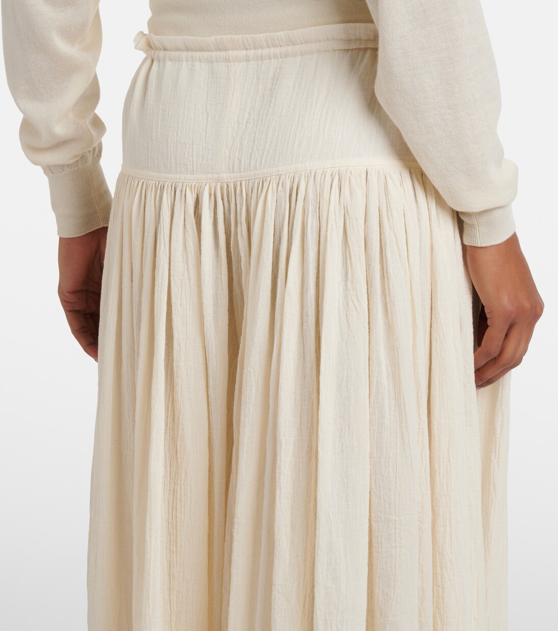 Cotton muslin maxi skirt | The Row