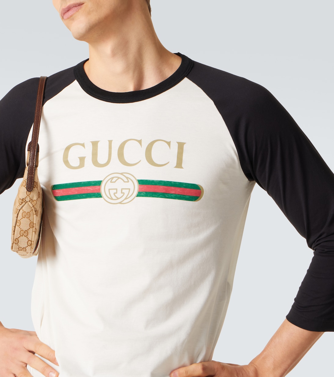 Logo cotton and silk jersey T-shirt | Gucci