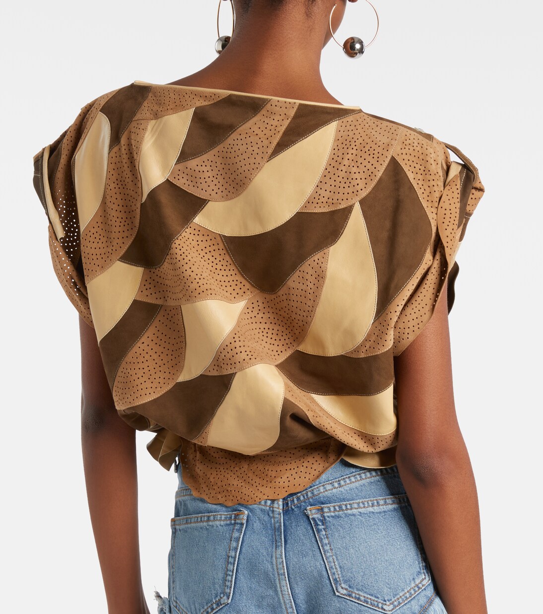 Dalmy perforated suede top | Isabel Marant
