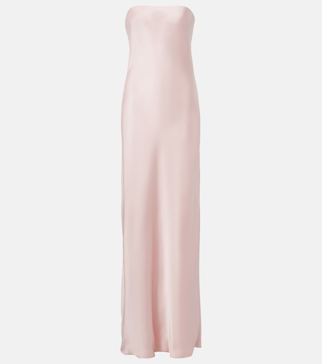 Strapless satin maxi dress | Norma Kamali