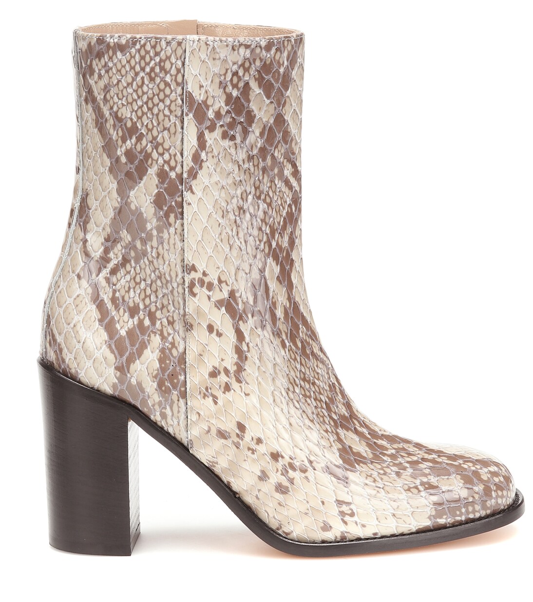 Mars snake-effect leather ankle boots | Maryam Nassir Zadeh