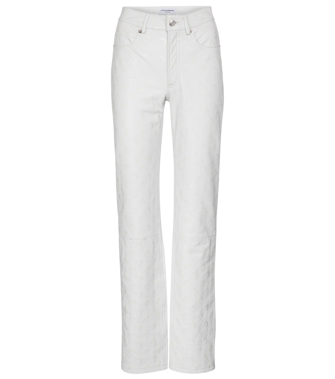 Pantalones rectos de piel grabada | Marine Serre