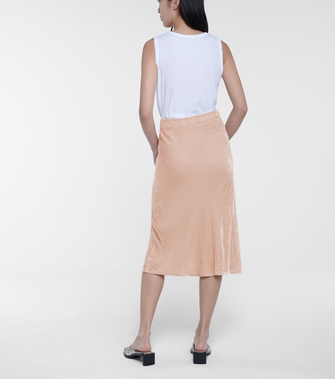 Falda midi Taelyn de terciopelo | Velvet