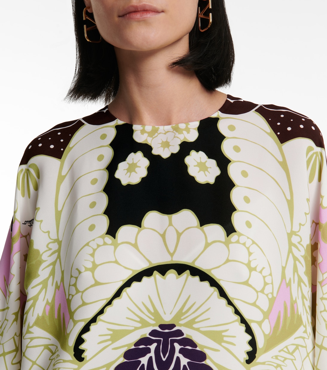 Valentino printed cady minidress | Valentino
