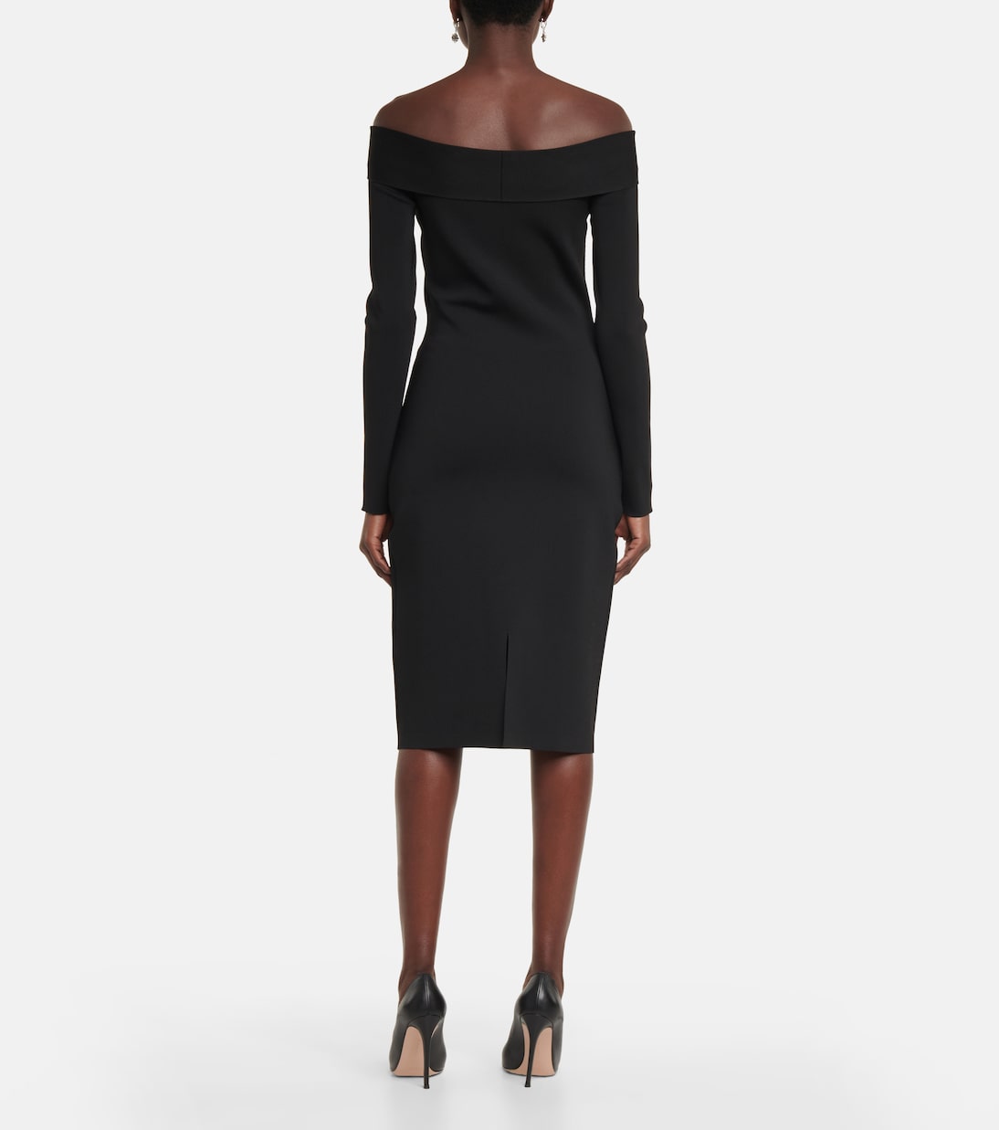 Off-shoulder midi dress | Victoria Beckham