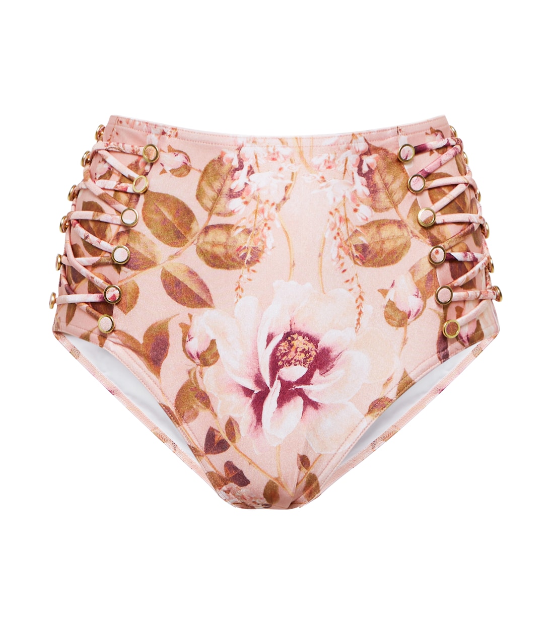 High-Rise Bikini-Höschen Rosa | Zimmermann