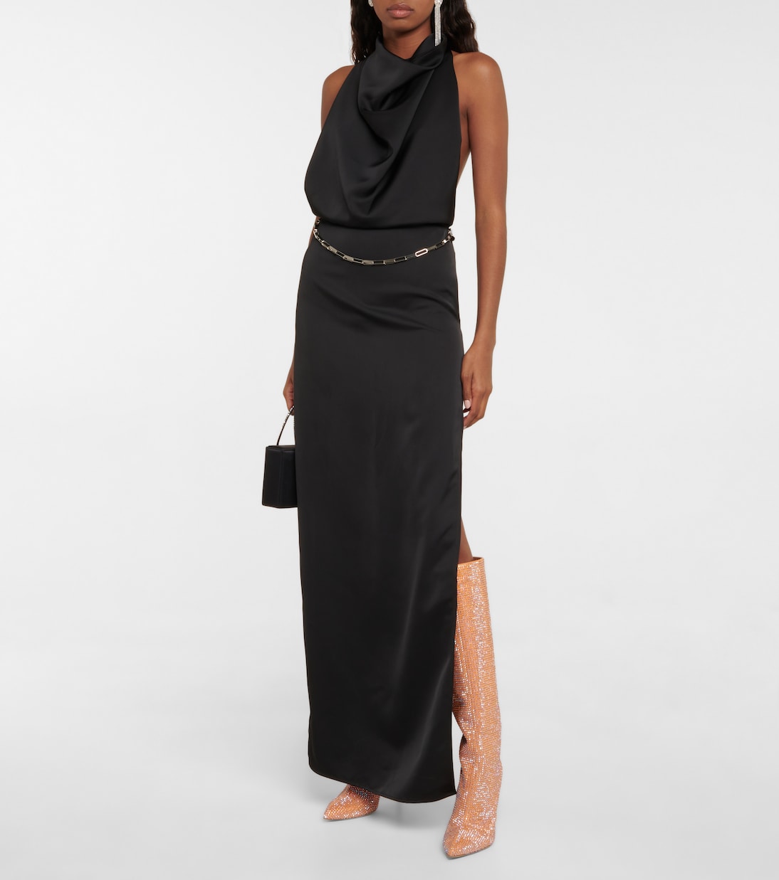 Embellished suede knee-high boots | Paris Texas