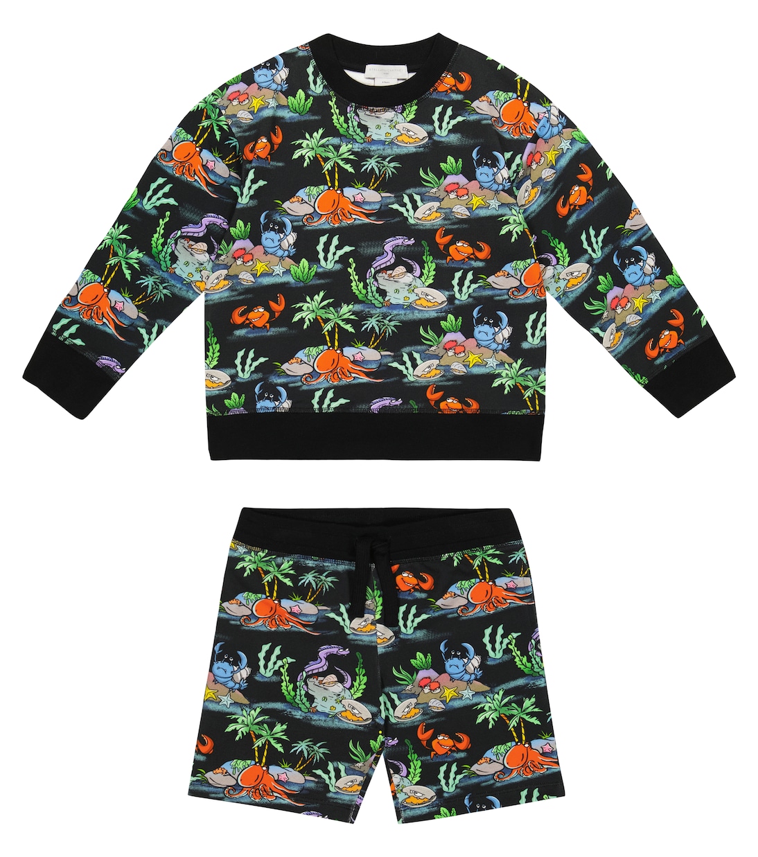 Felpa e shorts con stampa | Stella McCartney Kids