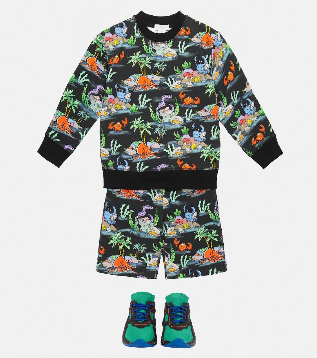 Felpa e shorts con stampa | Stella McCartney Kids