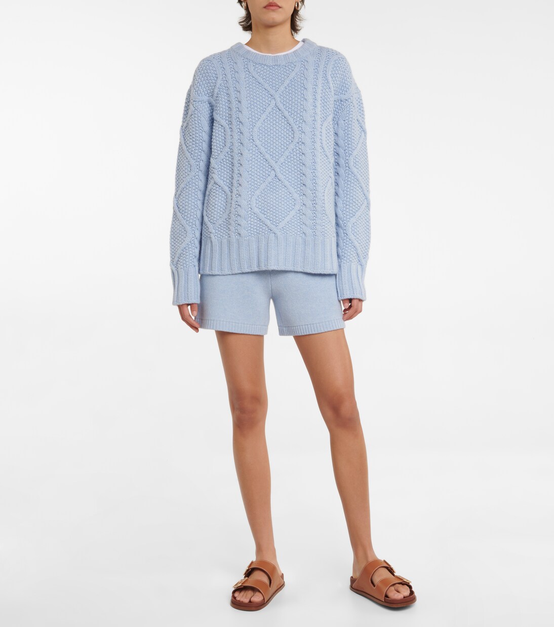 Shorts Kev in misto cashmere | Khaite