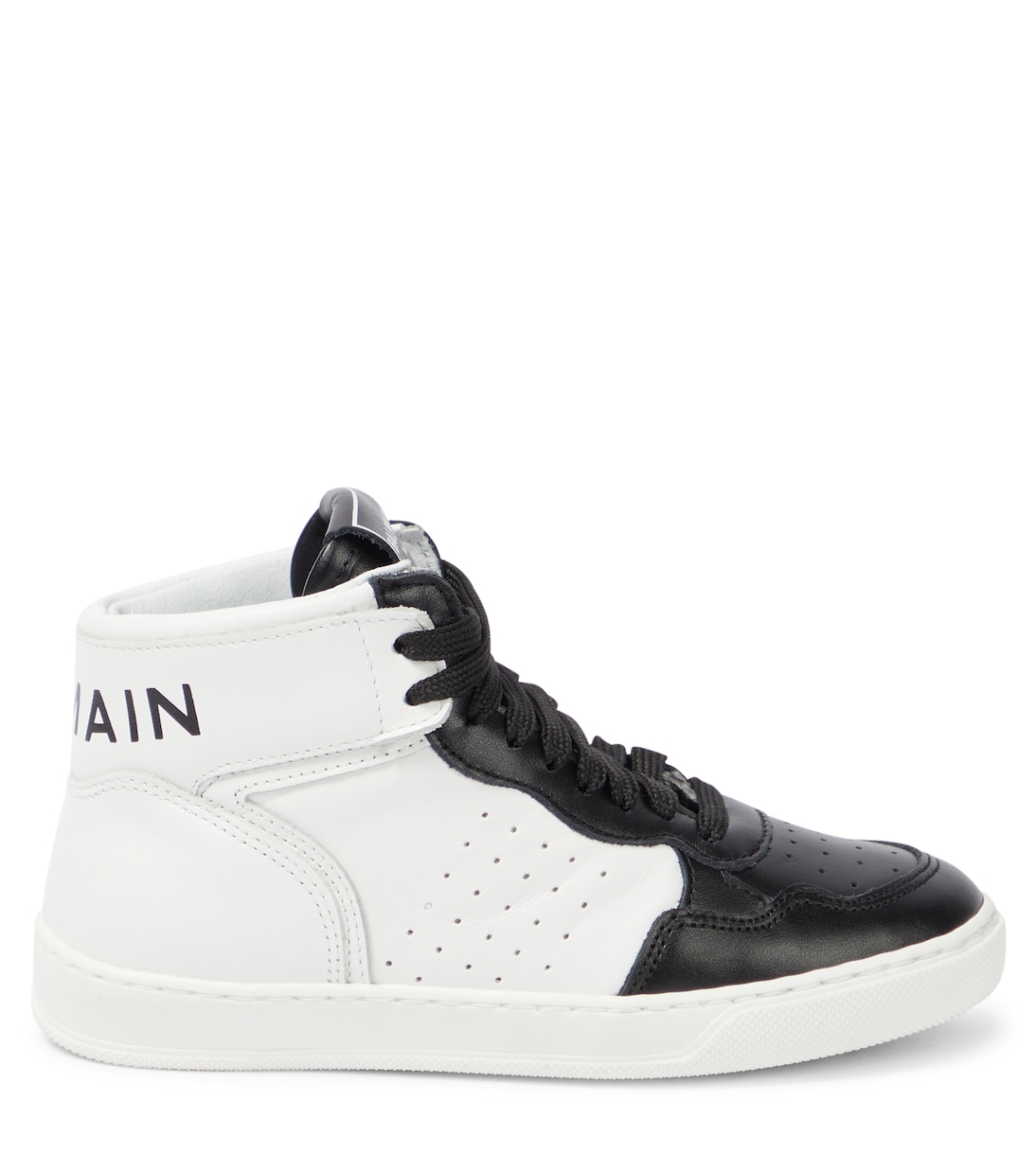 Zapatillas altas de piel | Balmain Kids