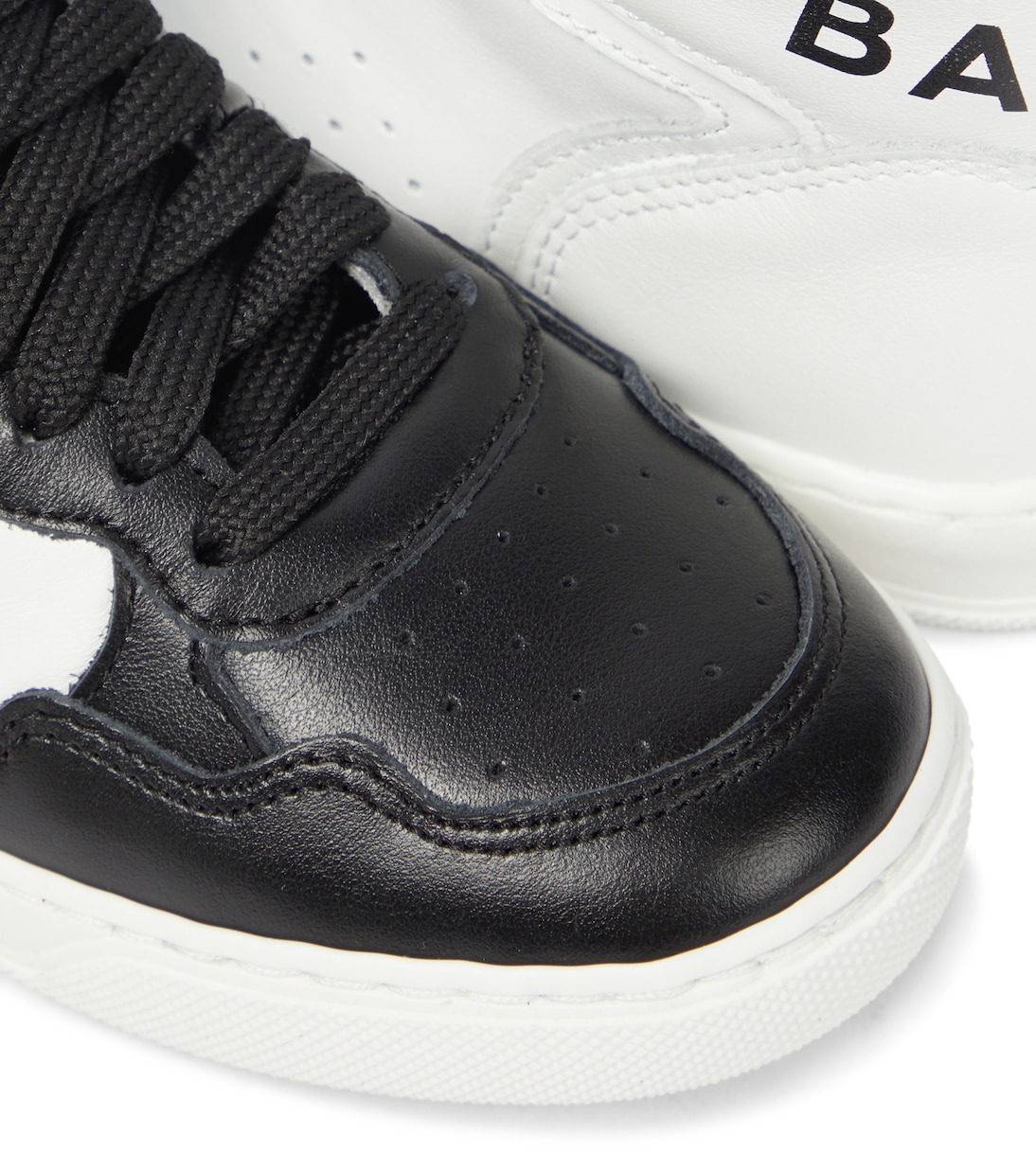 Zapatillas altas de piel | Balmain Kids