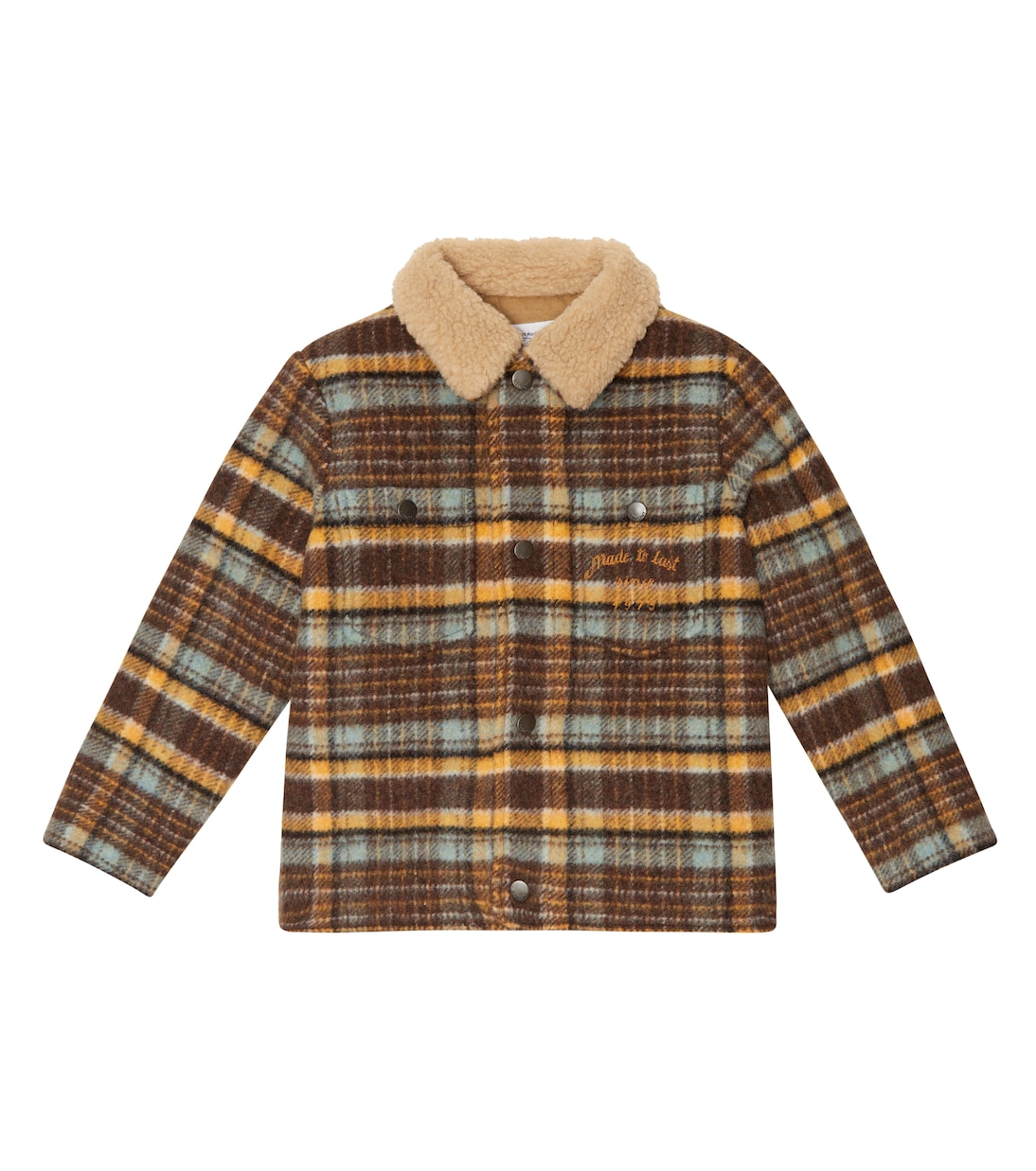 Checked wool-blend jacket | Bonpoint