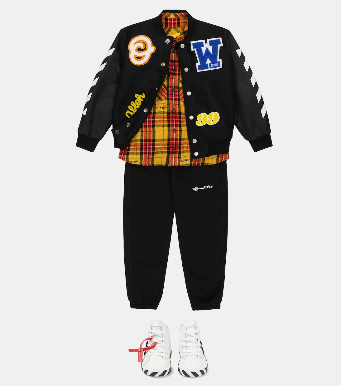 Bomber Ow in nylon con decorazione | Off-White Kids