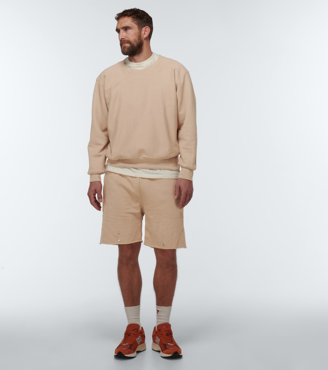 Shorts Snap Front de algodón | Les Tien