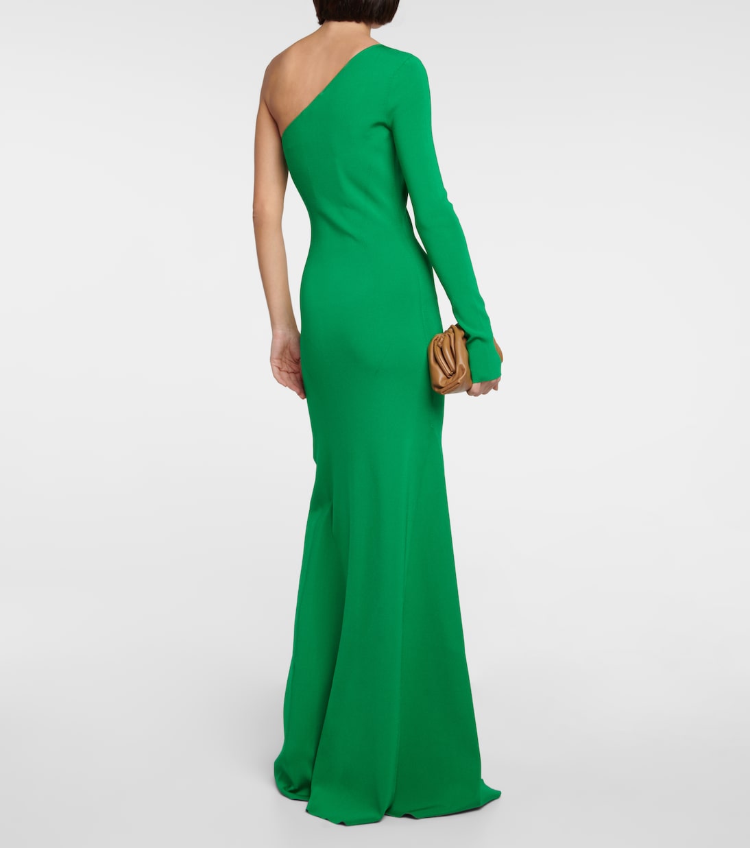 Abito lungo monospalla in maglia | Victoria Beckham