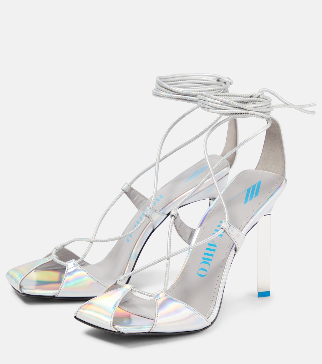 Sandali Adele in pelle metallizzata | The Attico