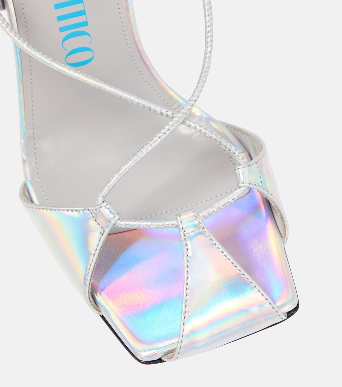 Sandali Adele in pelle metallizzata | The Attico