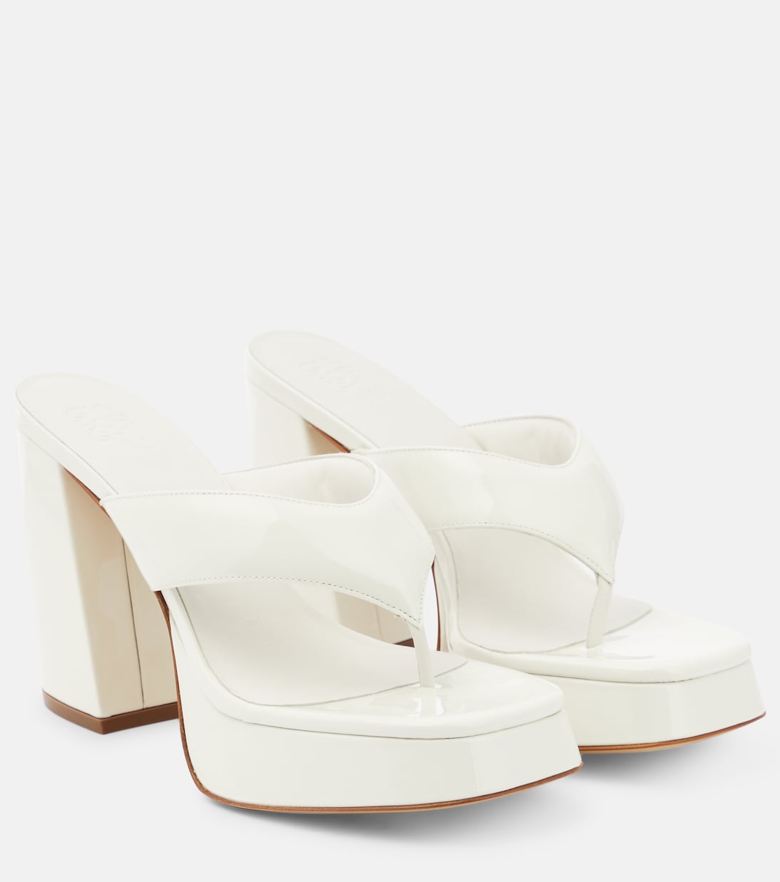 Patent leather platform sandals | Gia Borghini