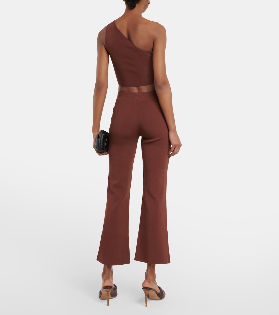 Pantaloni flared Estella in maglia a coste | Staud