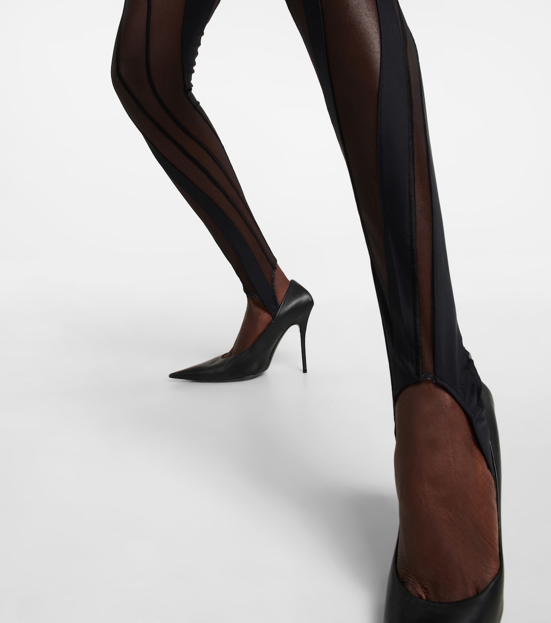 Paneled stirrup leggings | Mugler