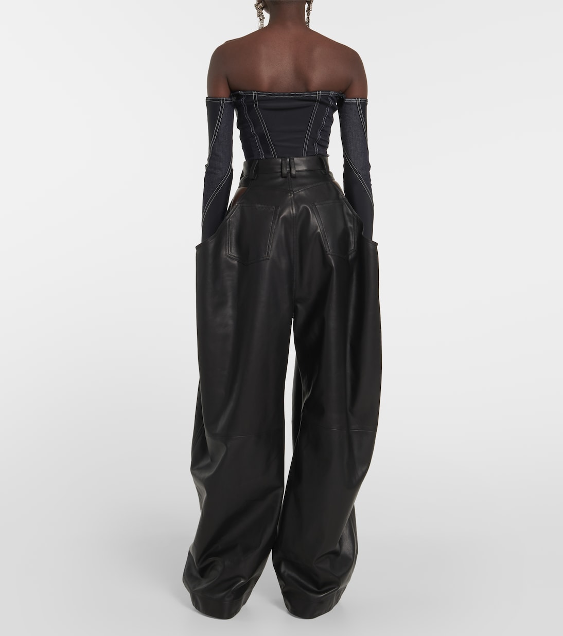 Denim bodysuit | Mugler