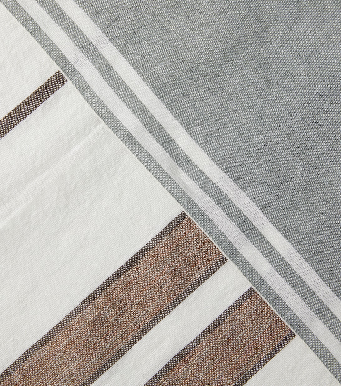 Striped linen-blend beach towel | Brunello Cucinelli