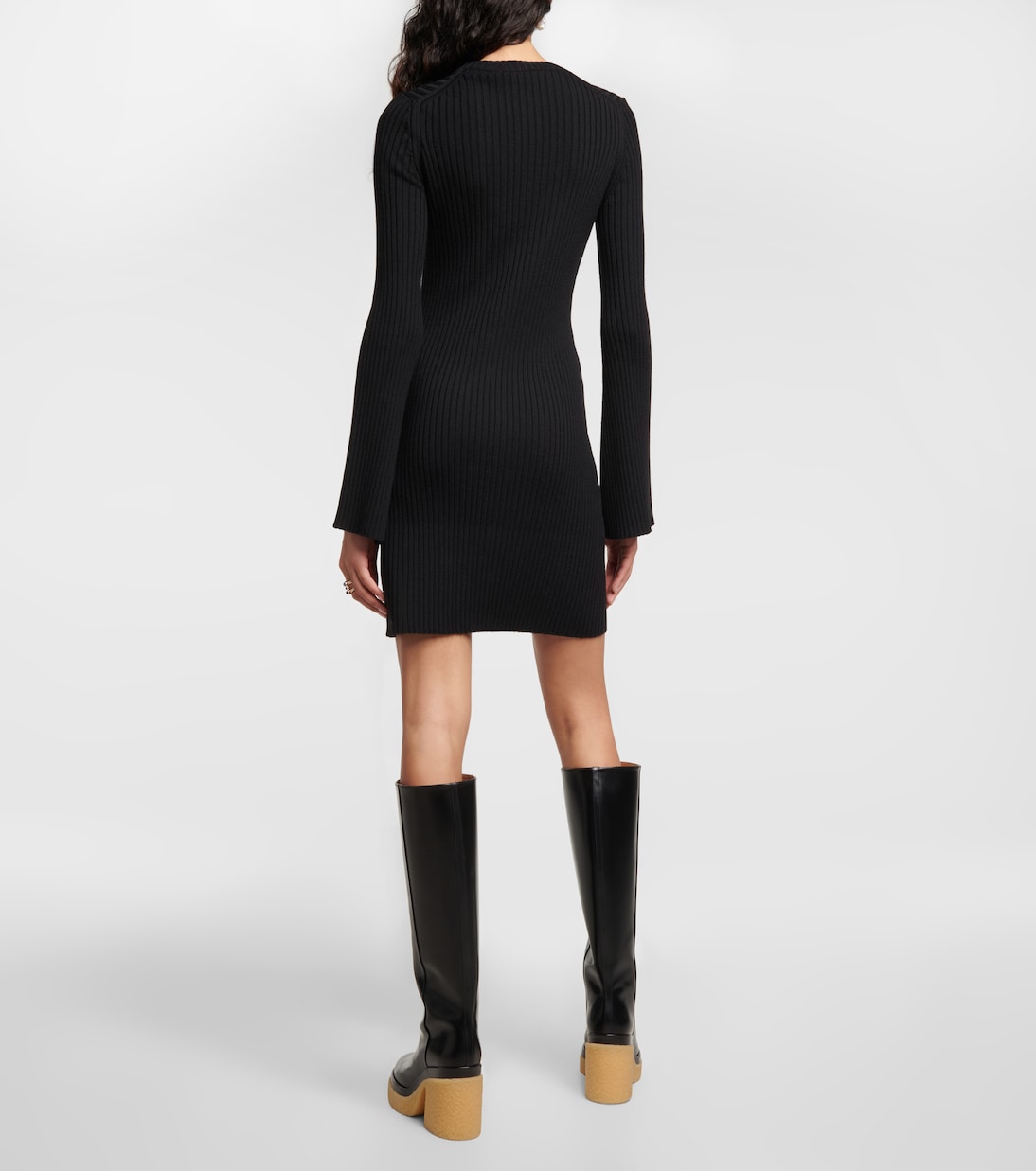 Ribbed-knit wool and cashmere dress | Chloé