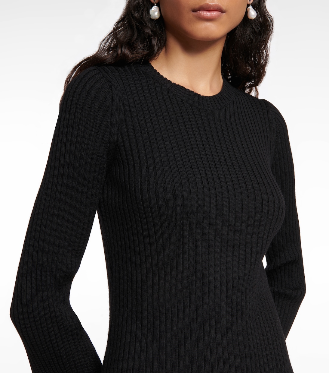 Ribbed-knit wool and cashmere dress | Chloé