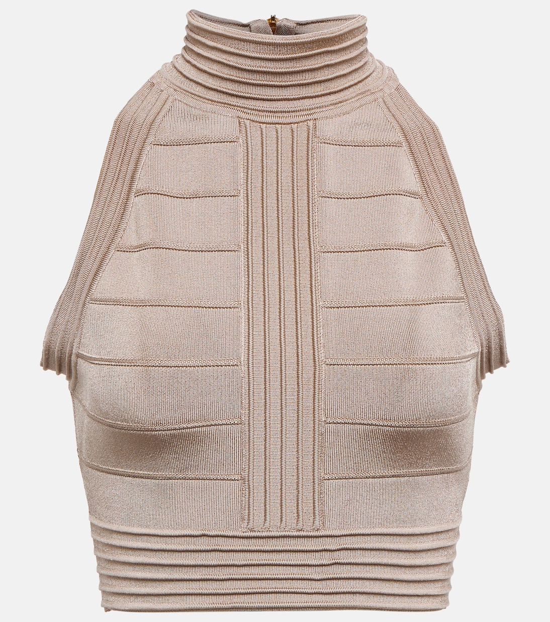 High-neck crop top | Balmain