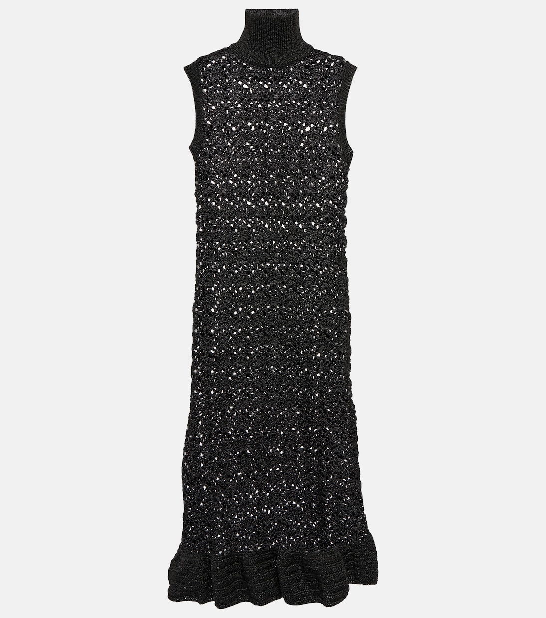 Midikleid aus Häkelstrick | Ganni