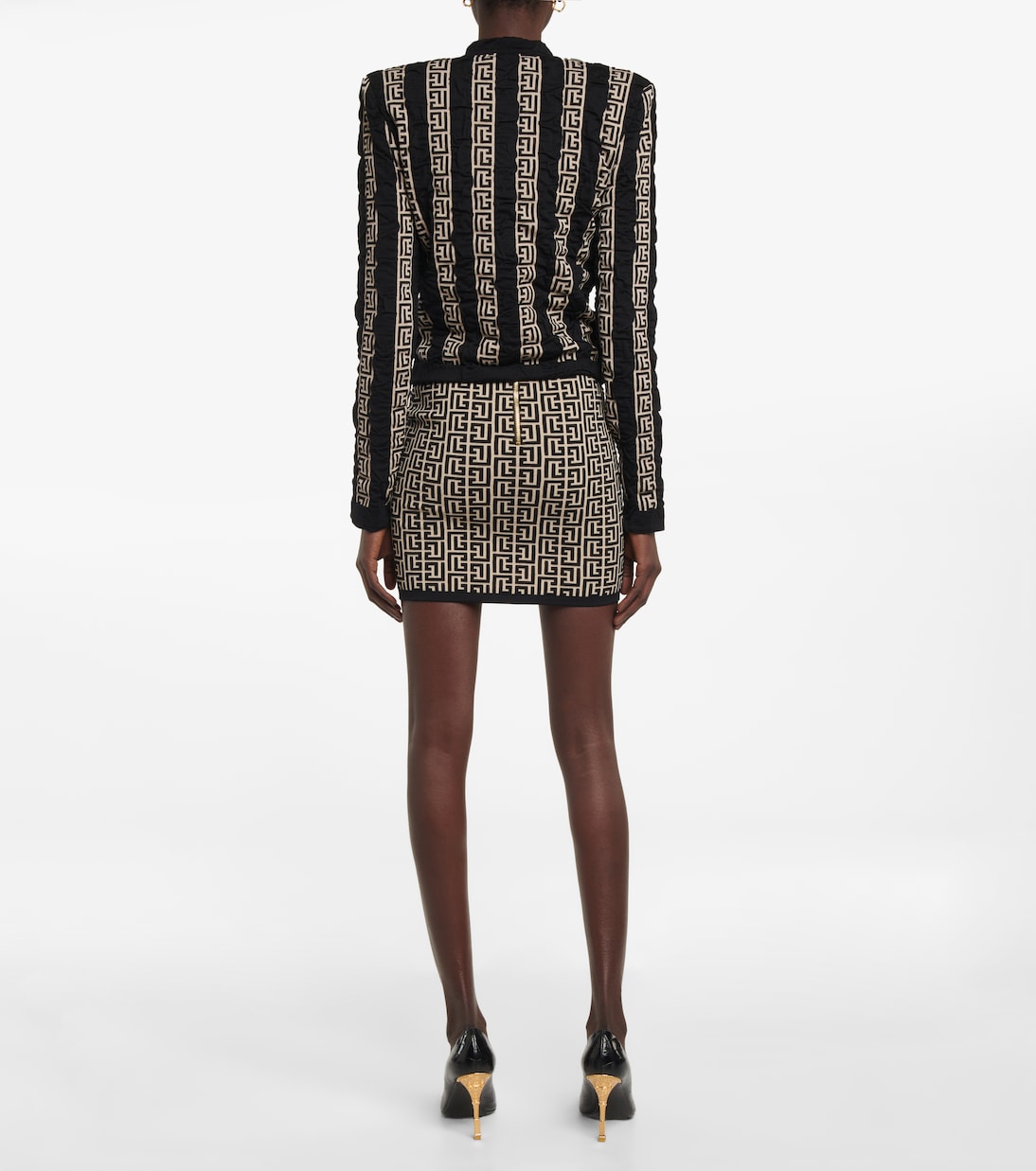 Monogram wool-blend cardigan | Balmain