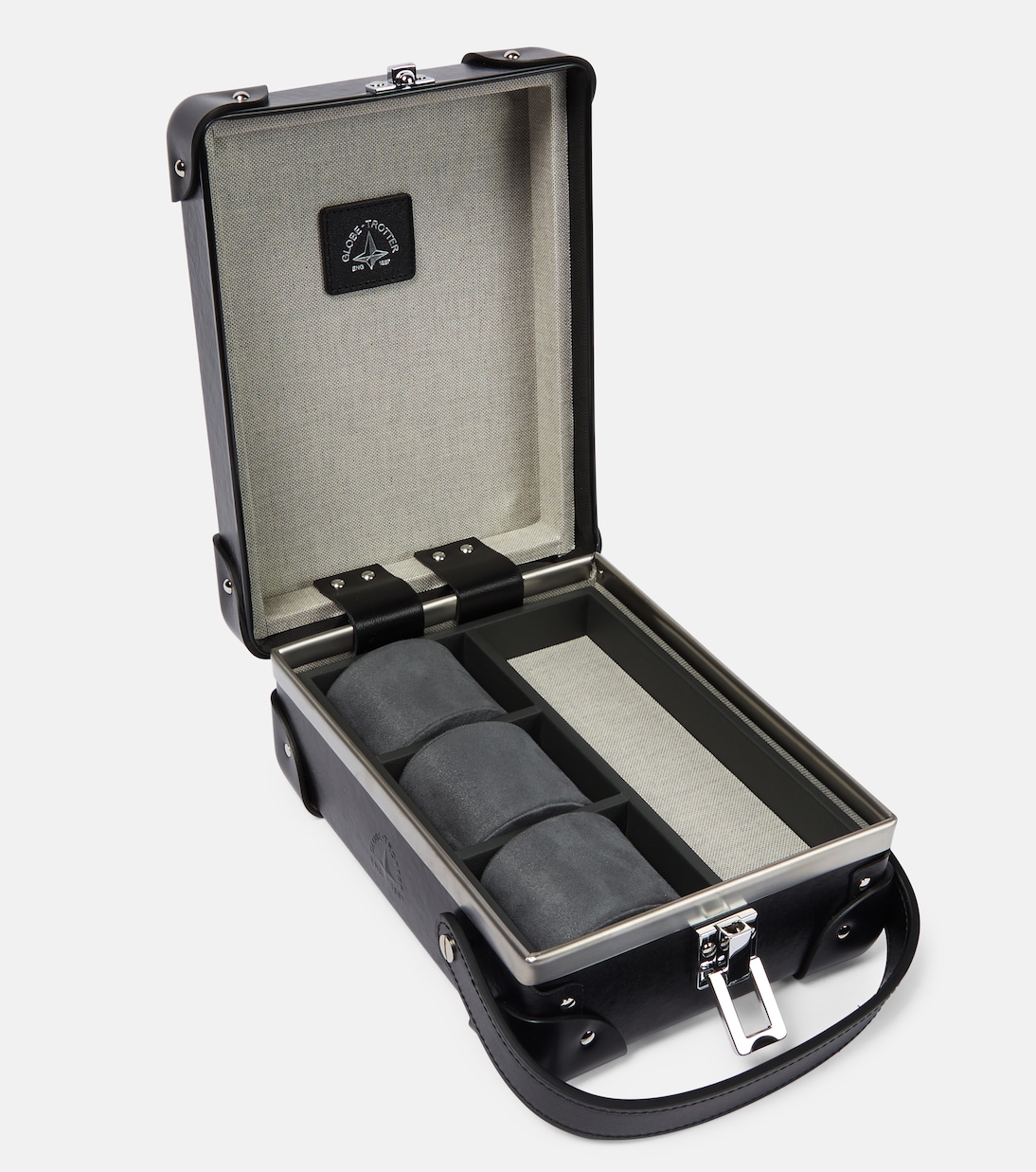 Centenary leather-trimmed watch case | Globe-Trotter