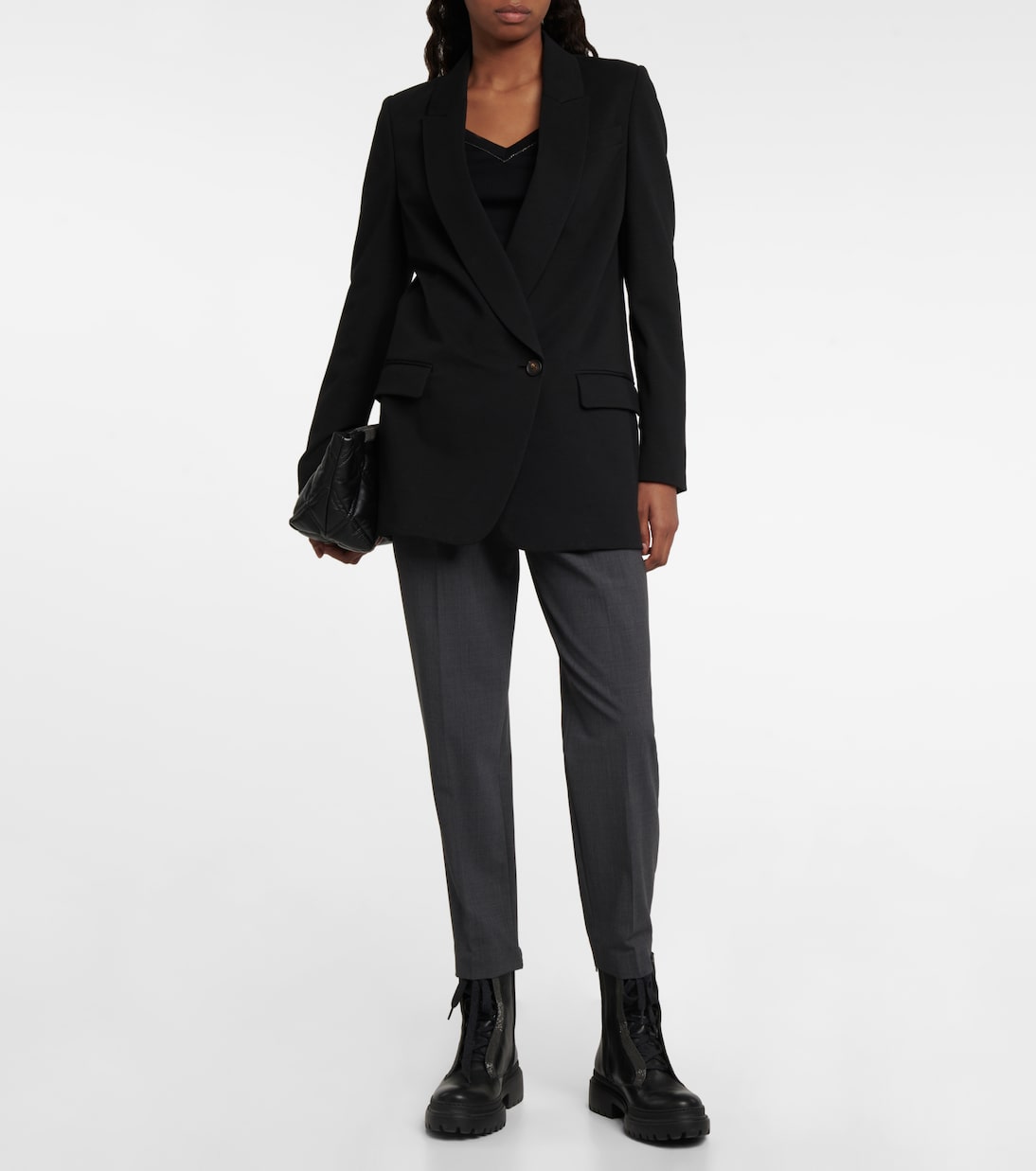 Cotton-blend jersey blazer | Brunello Cucinelli